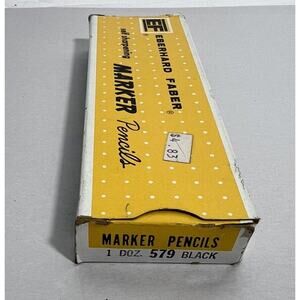 Vintage 11 Eberhard Faber Self-Sharpening Marker Pencils EF Pencil black 579